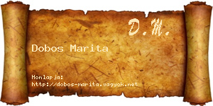 Dobos Marita névjegykártya